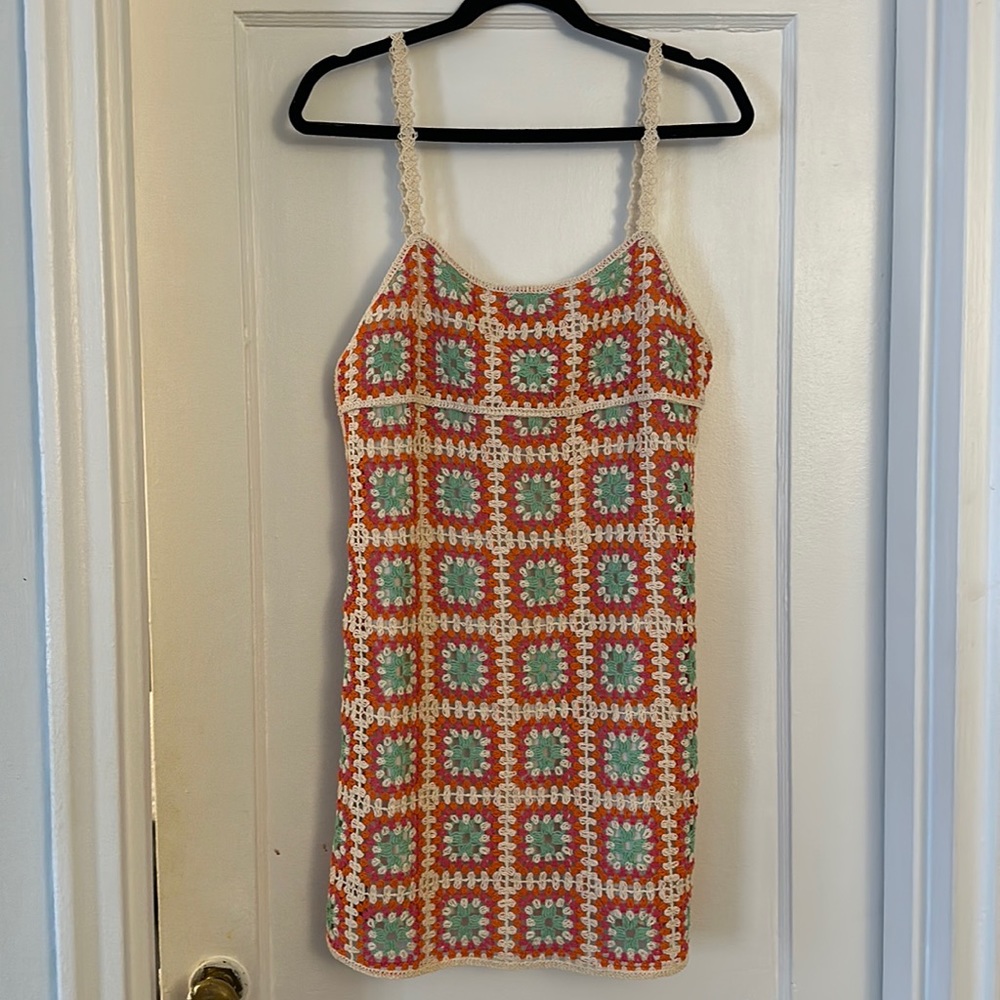 Zara NWT never worn best seller crochet dress. Size L.